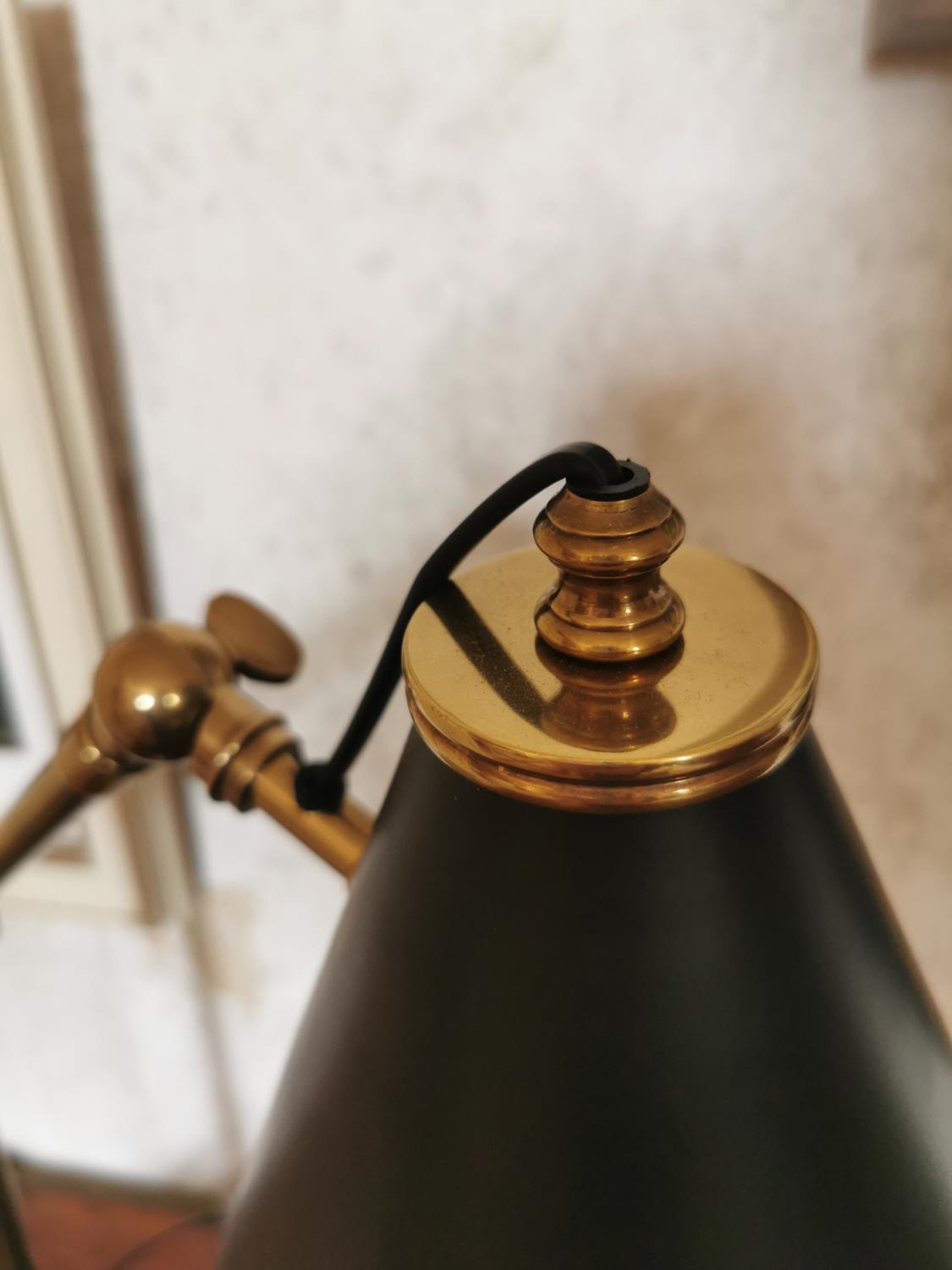 Brass adjustable desk lamp. - Image 2 of 2