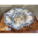 19th C. silverplate fruit bowl.