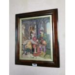 19th. C. framed tapestry.