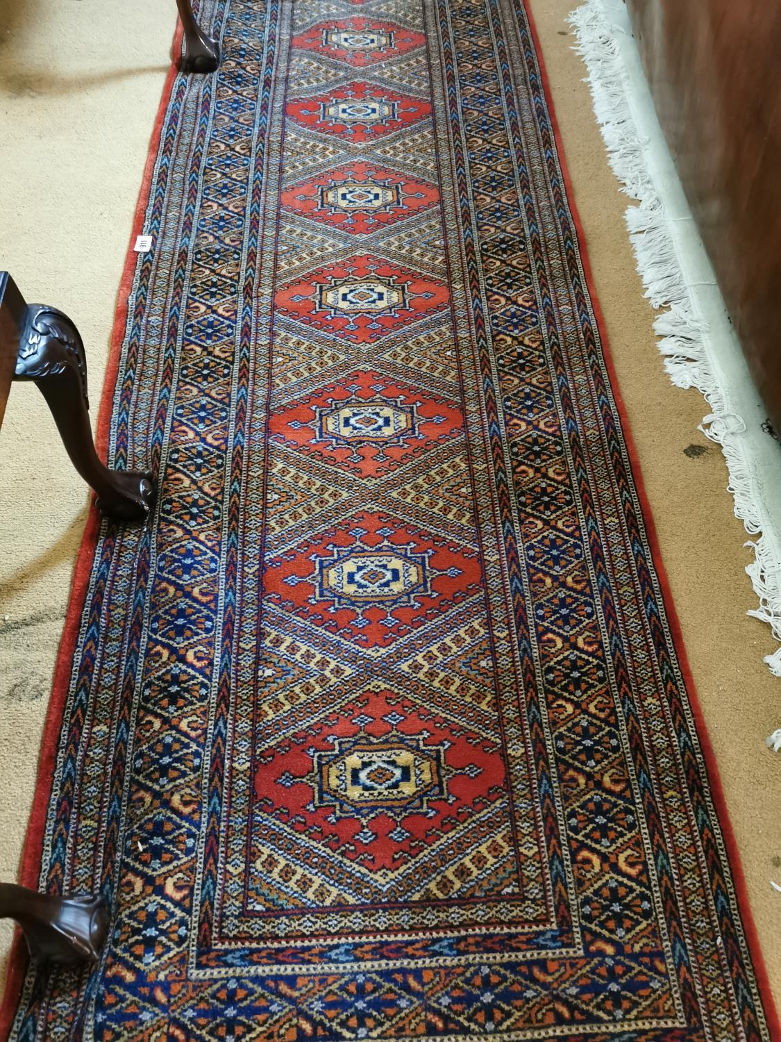 Persian carpet runner. - Image 2 of 2