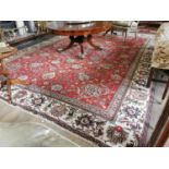 Persian hand knotted wool carpet