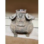 Oriental terracotta pot