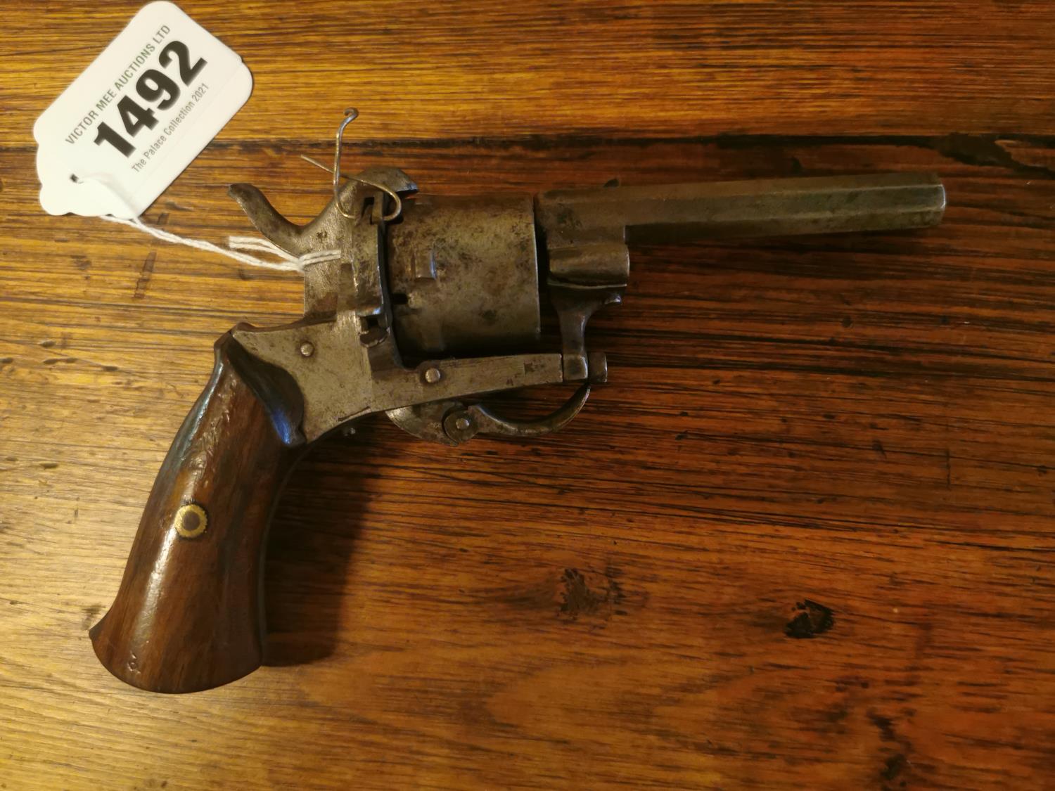 19th. C. revolver - Bild 2 aus 2