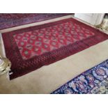 Vintage Afhgan Bokhara wool rug