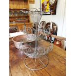 Wire three tier fruit stand