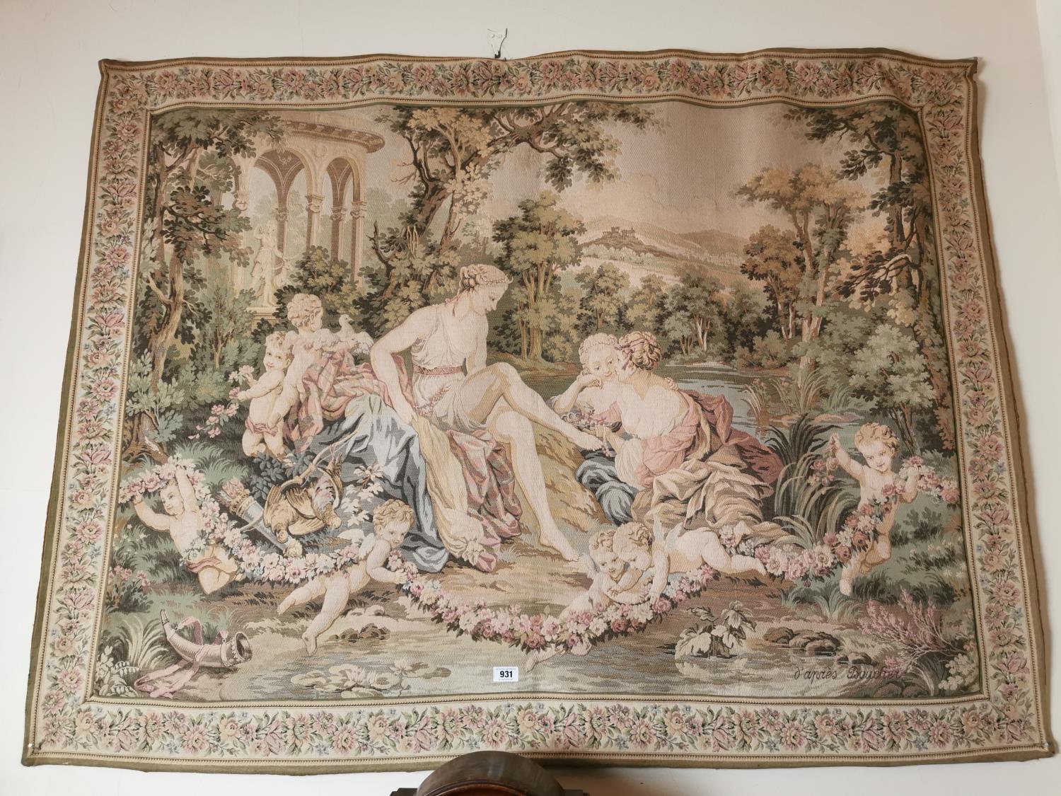 Edwardian tapestry.