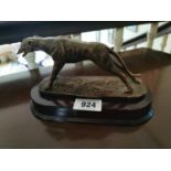 Resin model of a Greyhound.