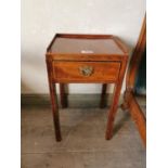 Pair of Edwardian mahogany bedside lockers.