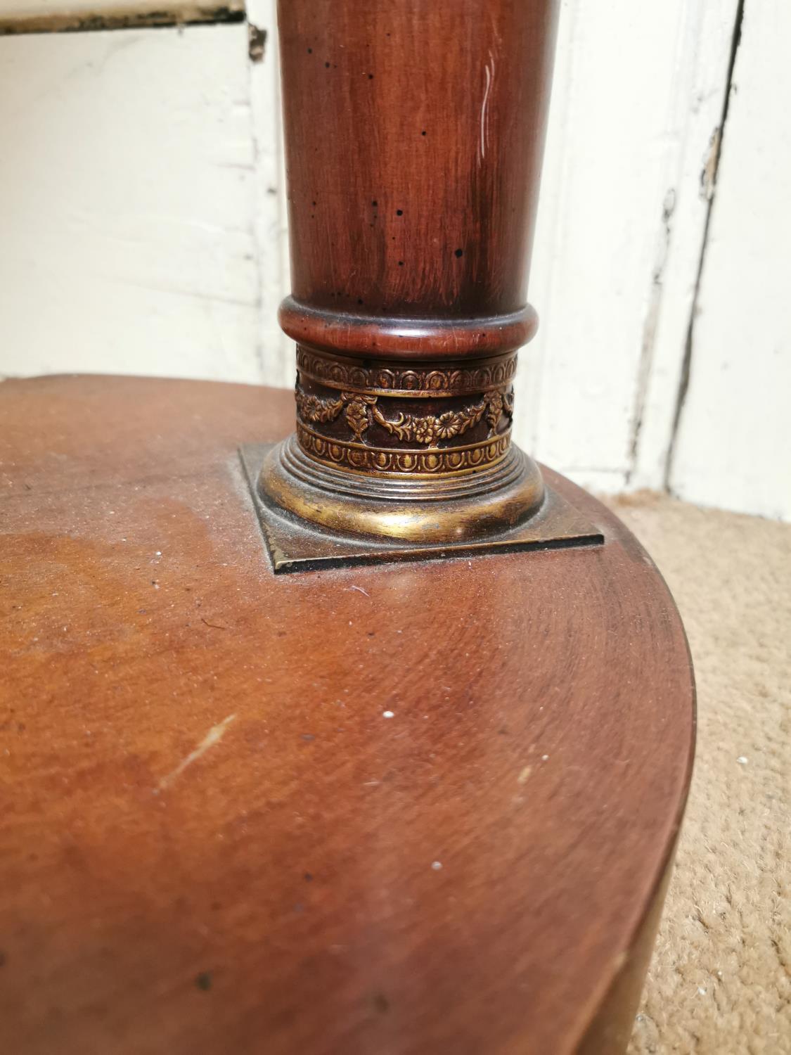 19th. C. mahogany jardiniere - Bild 3 aus 3