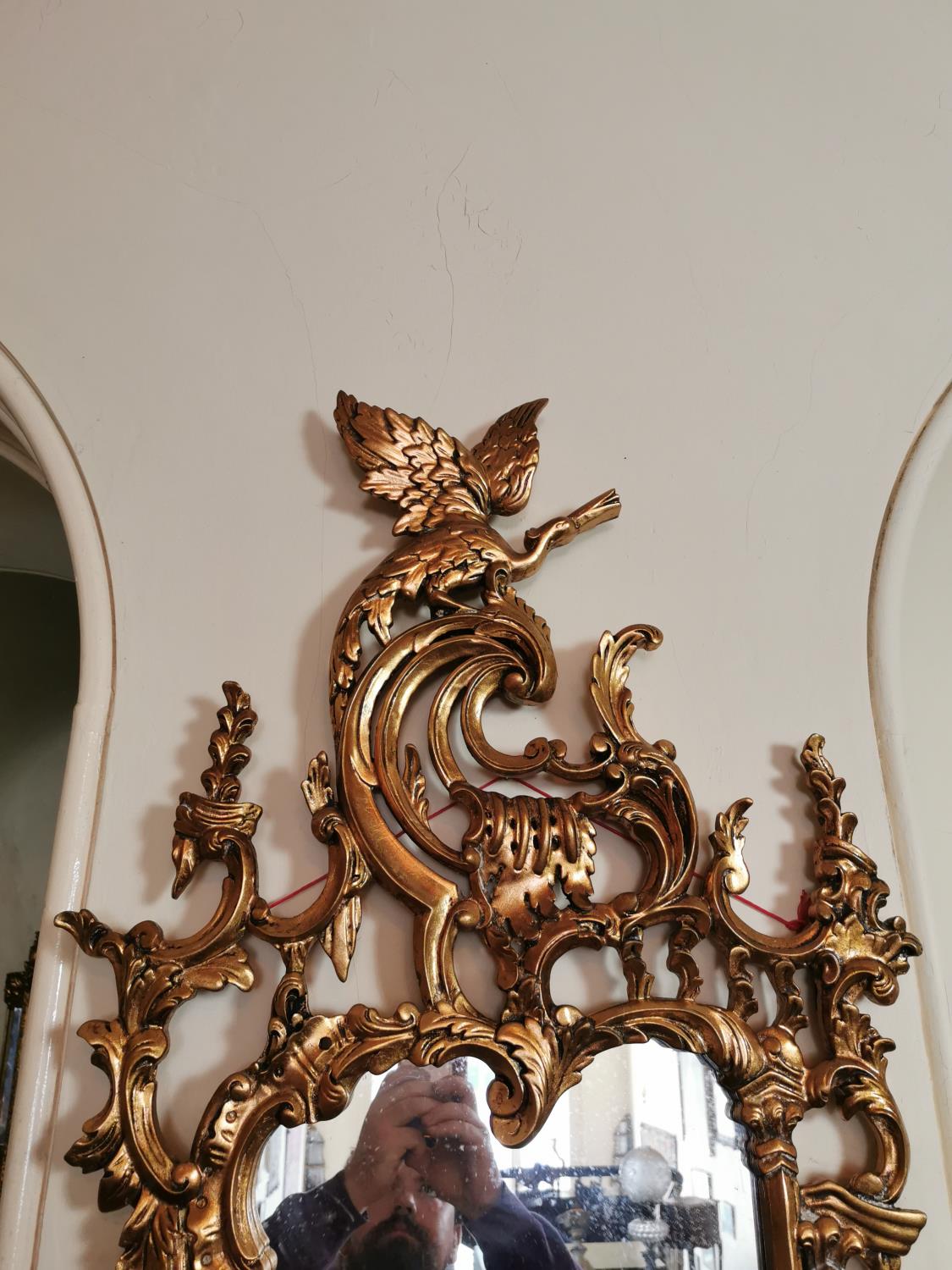 Pair of Irish giltwood pier mirrors. - Image 3 of 3