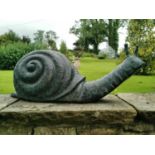 Exceptional quality bronze model of a Snail.