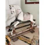Early 20th C. hand painted rocking horse.