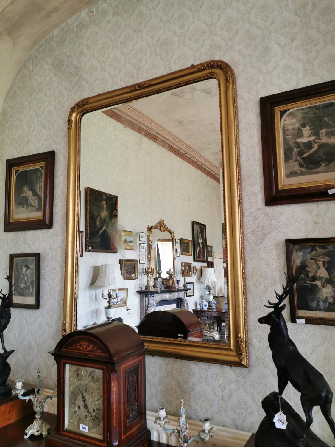 Pair of good quality gilded wall mirrors - Image 4 of 5