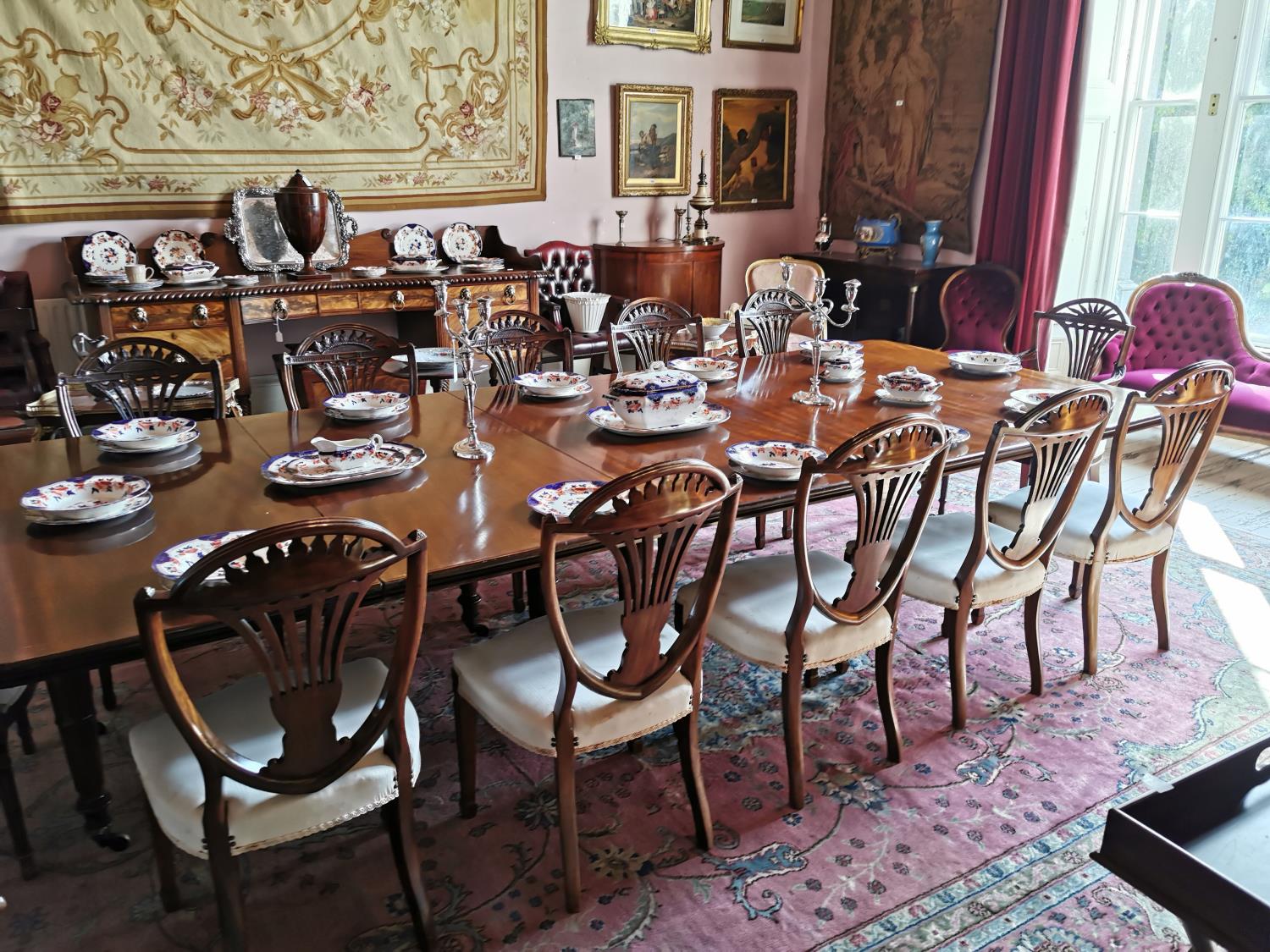 William IV mahogany dining table. - Image 5 of 7