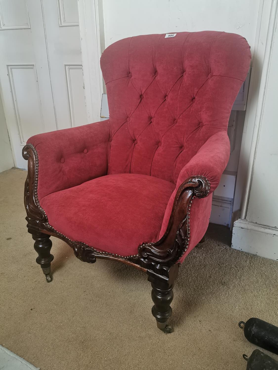 19th. C. mahogany arm chair.