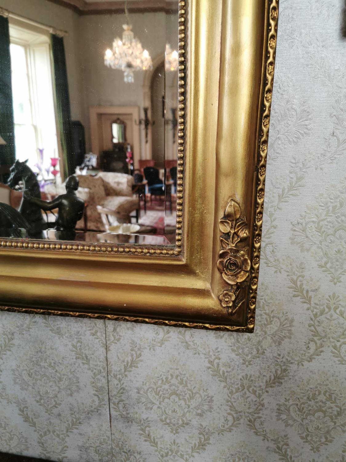 Pair of good quality gilded wall mirrors - Image 2 of 5