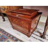 William IV flamed mahogany wine cooler.