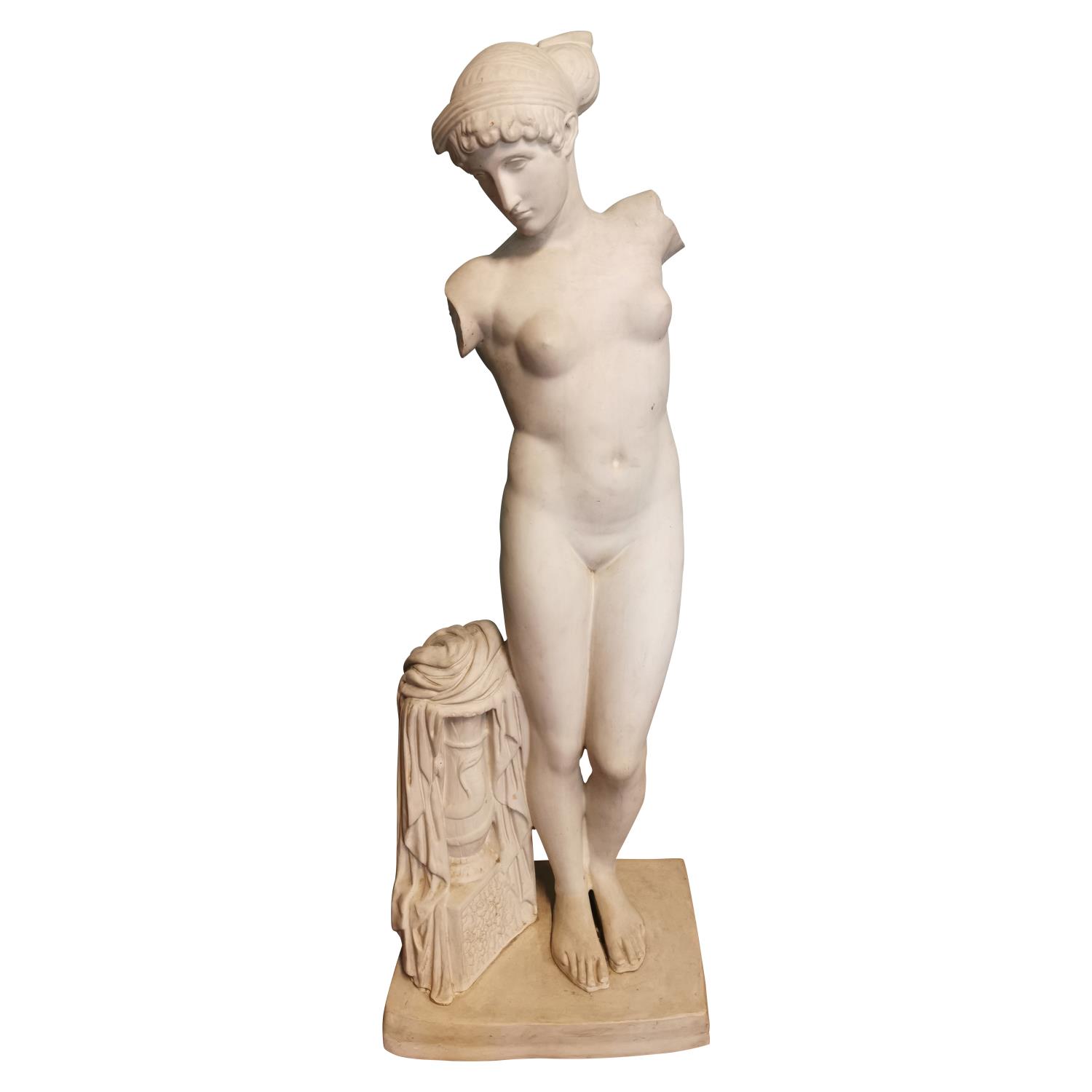 Parian ware figure of a Grecian lady.