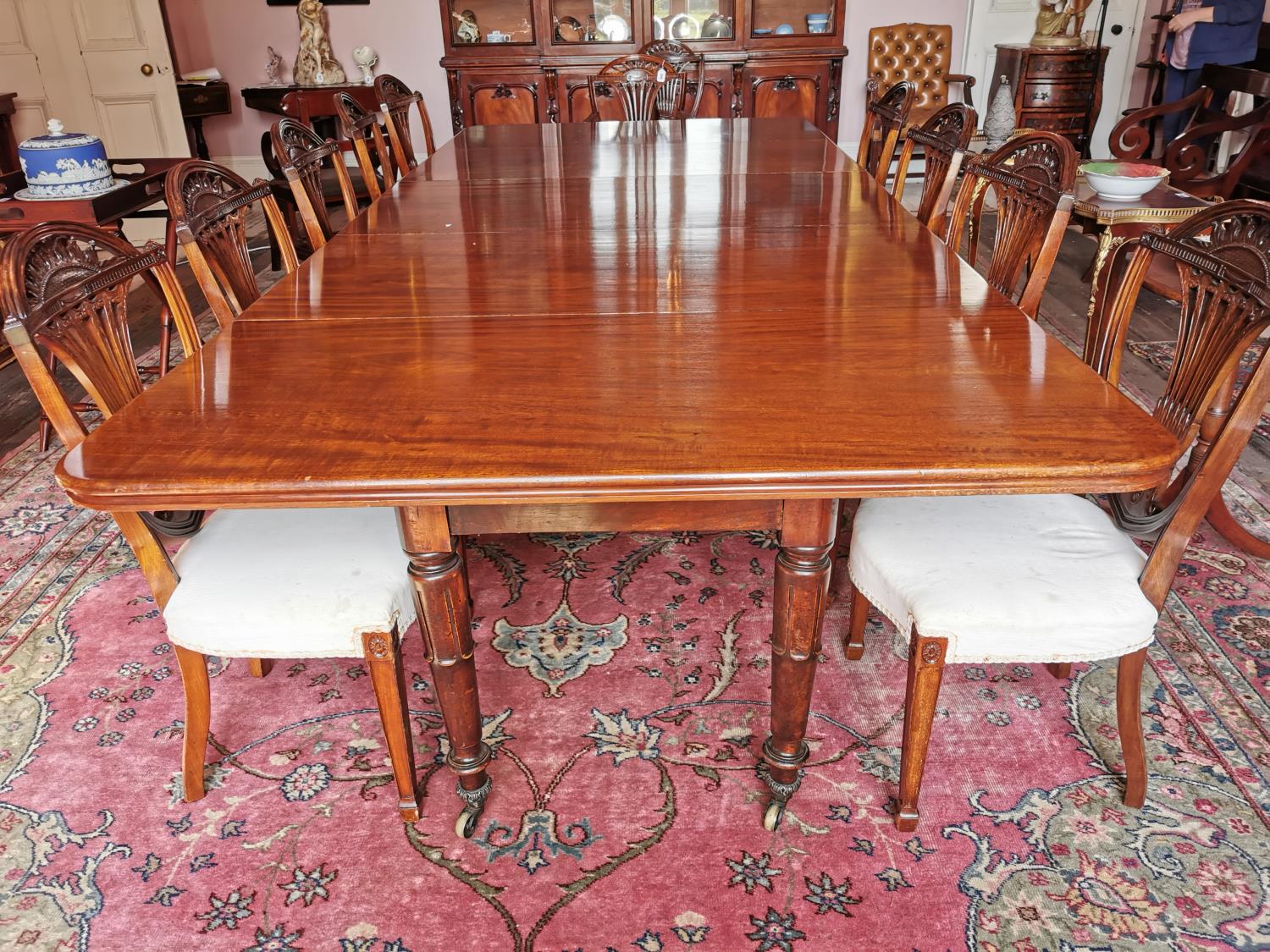 William IV mahogany dining table.