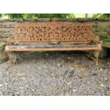 19th C. Coalbrookdale garden bench.
