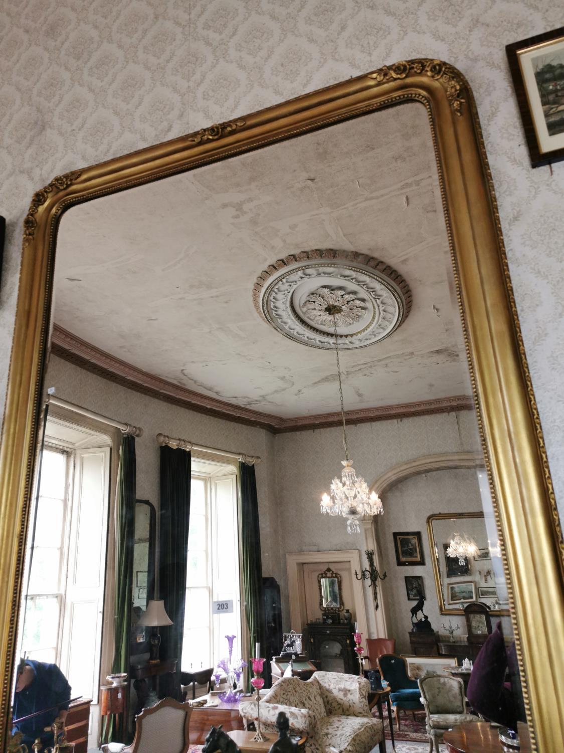 Pair of good quality gilded wall mirrors - Image 3 of 5