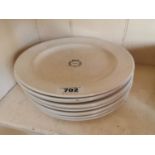 Set of ten 2nd Period Belleek dinner plates