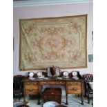 19th C. aubusson rug or wall hanging.