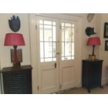 Pair of decorative table lamps