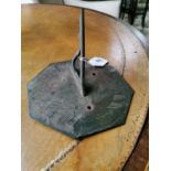 Bronze sun dial plate