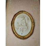 Resin wall plaque depicting Countryside scene.