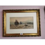 Early 20th C. watercolour Harbour scene.