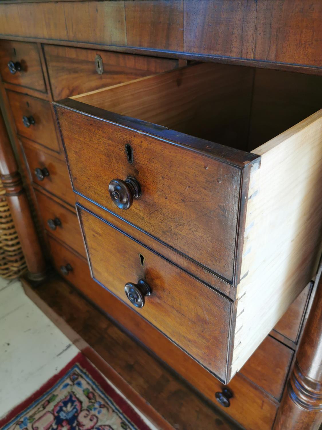 19th. C. flamed mahogany scotch chest of drawers. - Image 4 of 4