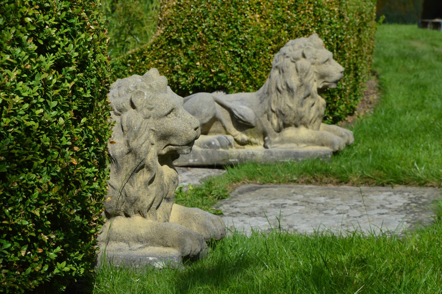 Pair of composition Lions