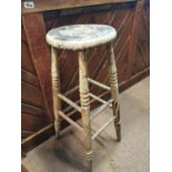 20th C oak bar stool