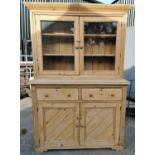 19th. C. pine kitchen cupboard