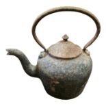 19th C. cast iron kettle