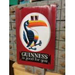 Guinness Is Good For You Toucan double sided enamel advertising sign