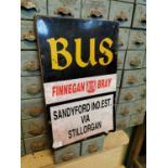 Dublin Bus tinplate advertising sign