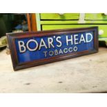Rare Boar's Head framed advertising sign
