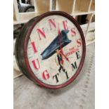 Guinness Time hand painted advertising clock.