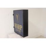 Harp light up double sided advertising sign.