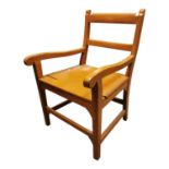 19th. C. painted pine carpenter's chair