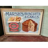 Original Marsh's Biscuits and Cakes showcard