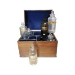 19th C. Oak apothecary box