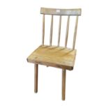 19th C. pine Antrim chair