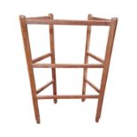 19th. C. mahogany folding towel rail.