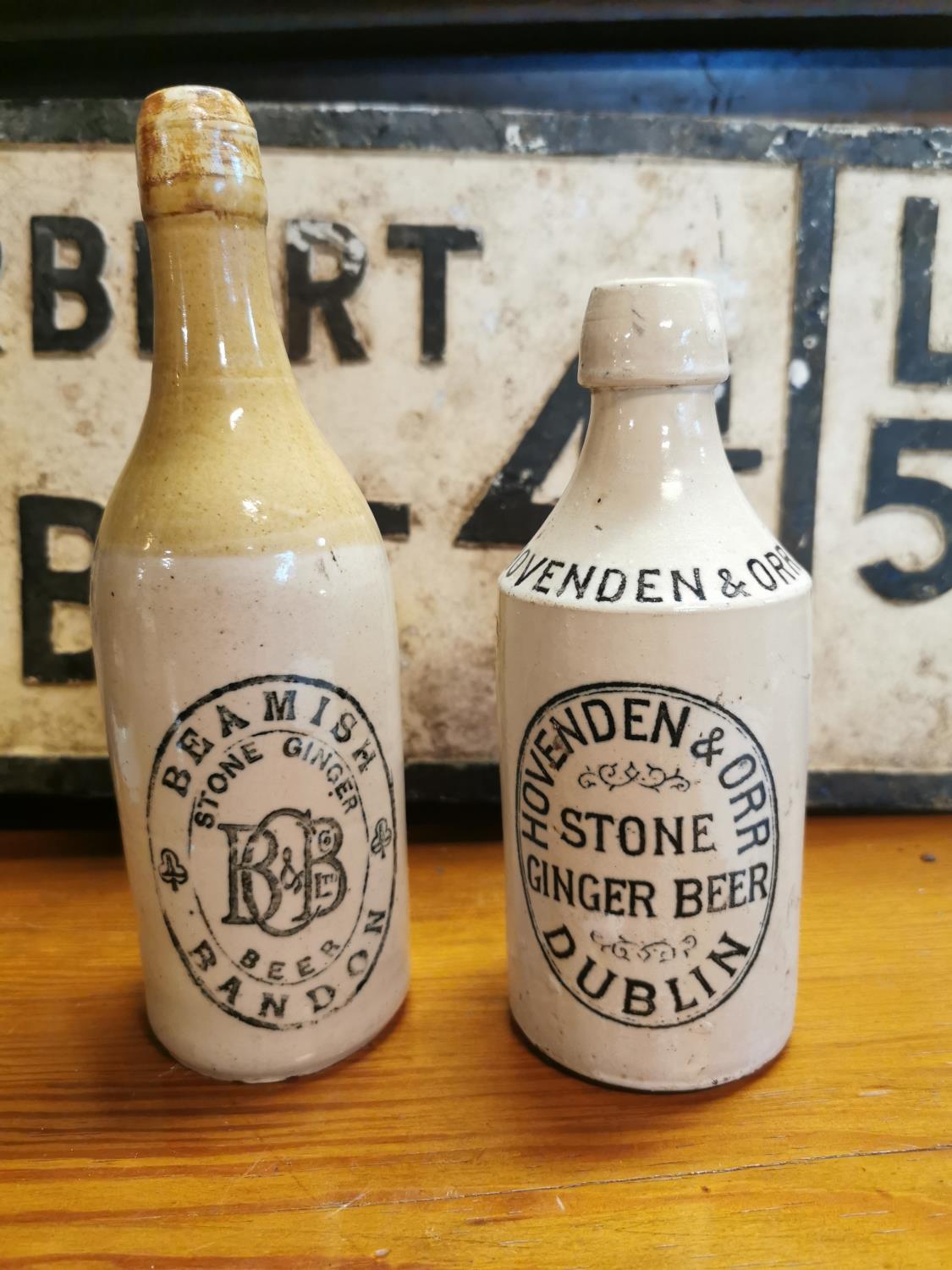 Two early 20th. C. ginger beer bottles