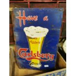 Have a Carlsberg tinplate advertising sign