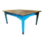 Early 20th. C. painted pine table