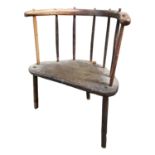 19th C. elm Hedge Chair